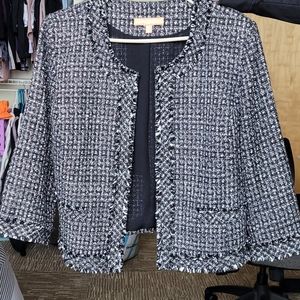 Ellen Tracey Tweed Blazer Coat